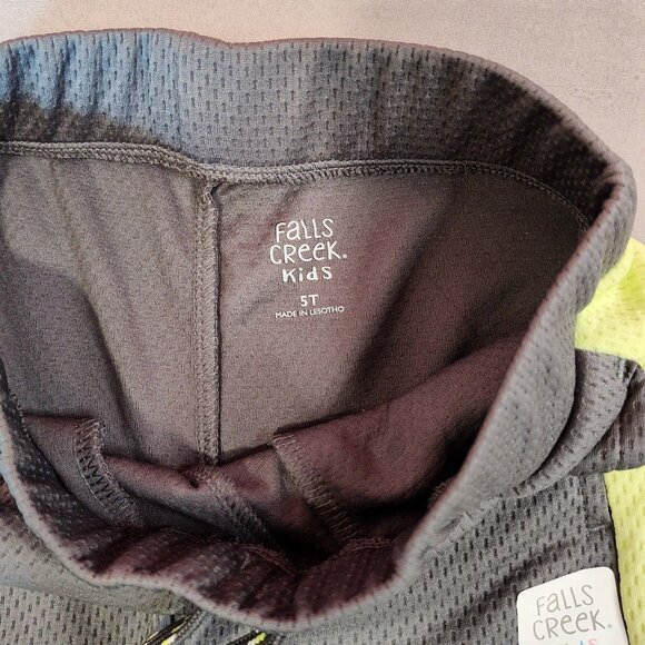 Boys Toddler Falls Creek Athletic Shorts Gray Yellow - Picture 10 of 10